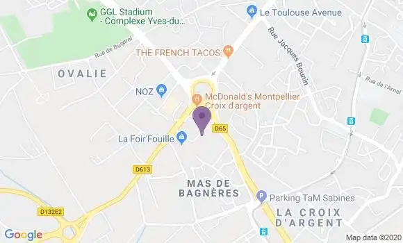 Localisation Caroline Mellinas
