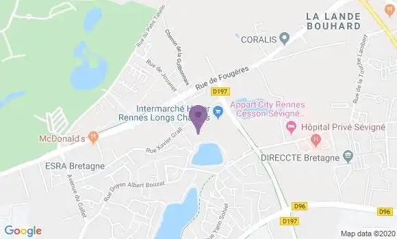 Localisation Sklaerenn Courselaud Rapinel