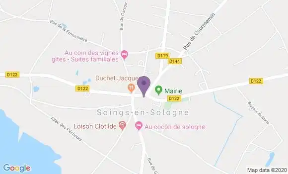 Localisation Catherine Chaulet Limoges
