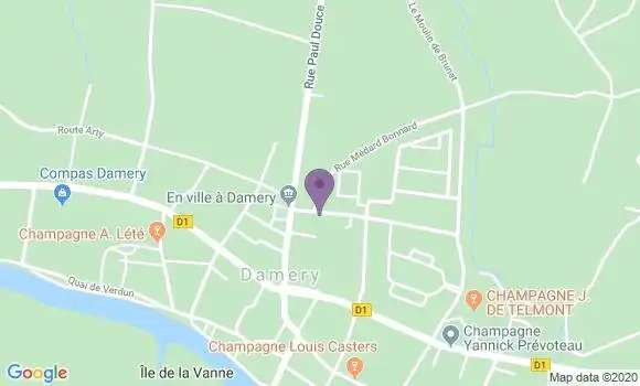 Localisation Delphine Warin