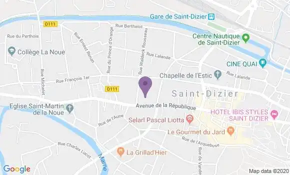 Localisation Martine Calin