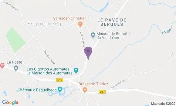 Localisation Claudine Becuwe