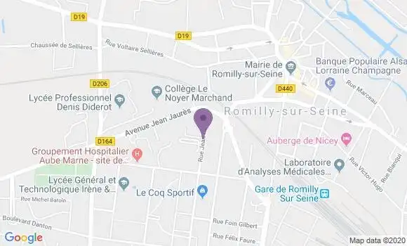 Localisation Camille Coupe