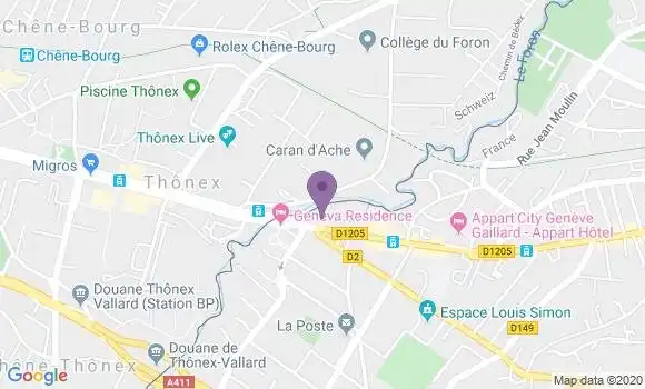Localisation Thomas Brondex