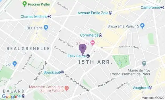 Localisation Laurence Commere