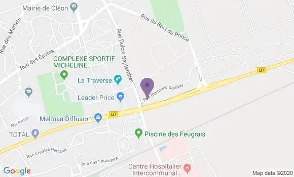 Localisation Emilie Bourlon