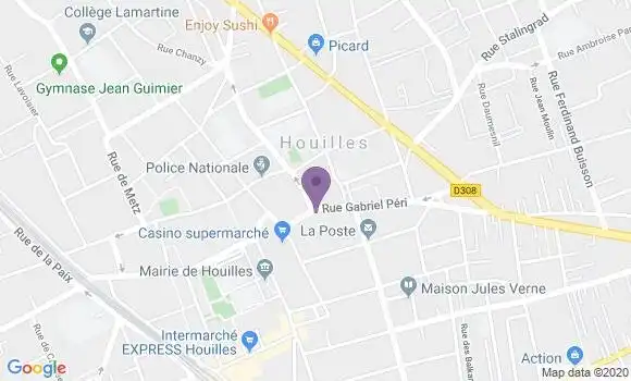 Localisation Marie Louise Duca Gustin