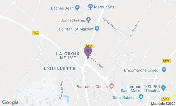 Localisation Lise Sainton